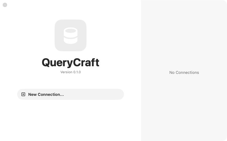 QueryCraft 数据库工作区界面
